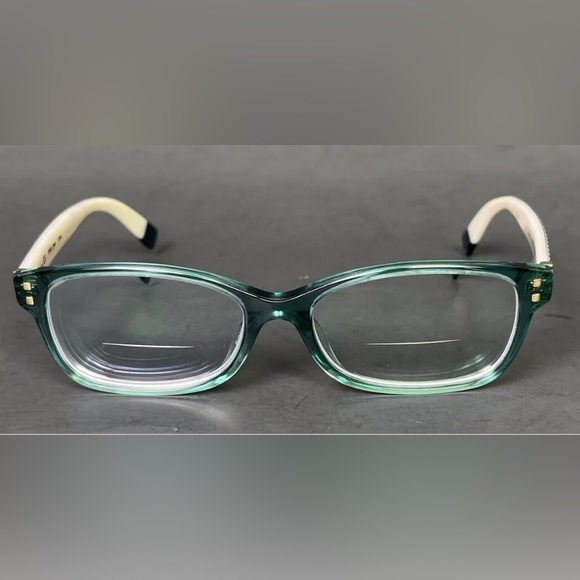 Furla ‘Linda’ Green Checker Eyeglasses 52-16-140 - Picture 2 of 6
